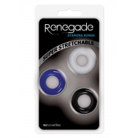 Набор эрекционных колец NS Novelties Renegade Intensity , разноцветные, 3 шт.