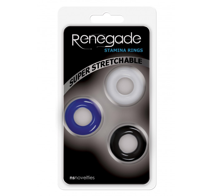 Набор эрекционных колец NS Novelties Renegade Intensity , разноцветные, 3 шт.