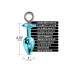 Набор Global Novelties NIXIE METAL BUTT PLUG & FURRY HANDCUFF SET, MEDIUM, BLUE METALLIC