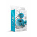 Набор Global Novelties NIXIE METAL BUTT PLUG & FURRY HANDCUFF SET, MEDIUM, BLUE METALLIC