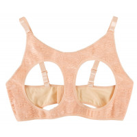 Накладні силіконові груди Cottelli Collection Breasts with Bra з бюстгальтером, бежеві, 2 х 1000 г