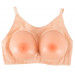 Накладные силиконовые груди Cottelli Collection Breasts with Bra с бюстгальтером, бежевые,2 х 1000 г