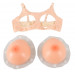 Накладные силиконовые груди Cottelli Collection Breasts with Bra с бюстгальтером, бежевые,2 х 1000 г