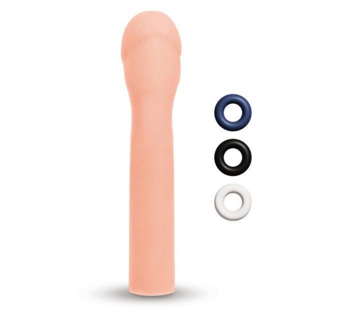 Насадка на пеніс Size-Up Penis Extender гладка, бежева