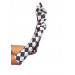 Перчатки Leg Avenue Harlequin сатиновые, черно-белые, One Size