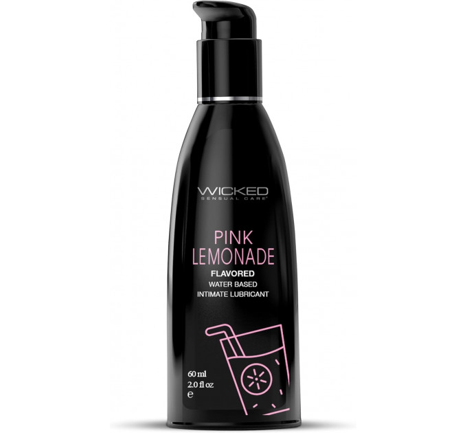 Їстівний лубрикант зі смаком лимонаду WICKED AQUA PINK LEMONADE FLAVORED 60ML