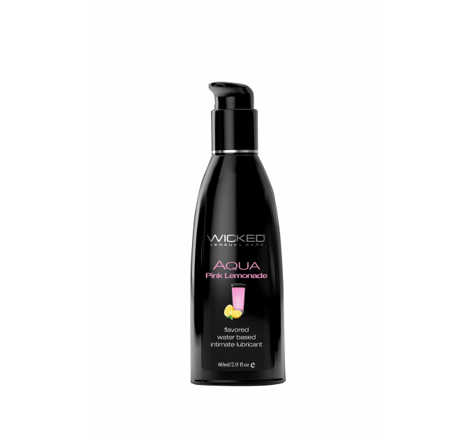 Їстівний лубрикант зі смаком лимонаду WICKED AQUA PINK LEMONADE FLAVORED 60ML