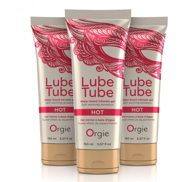 Змащувальна мастило для сексу "LUBE TUBE HOT" Orgie