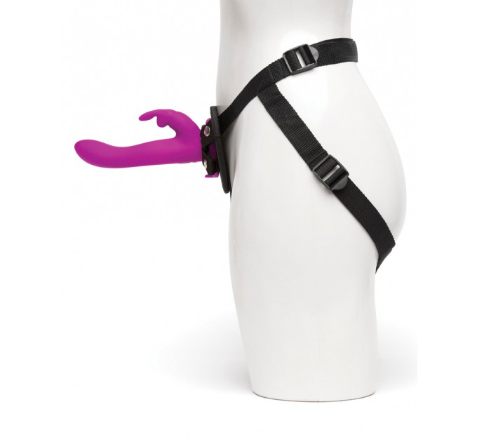 Страпон -кролик с вибрацией и трусиками Happy Rabbit Rechargeable Vibrating Strap-On Harness Set
