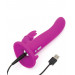 Страпон -кролик с вибрацией и трусиками Happy Rabbit Rechargeable Vibrating Strap-On Harness Set