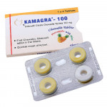 Таблетки для потенції жувальні Kamagra 100 Ананас та Ментол (ціна за 4 табл.)