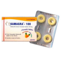 Таблетки для потенции жевательные Kamagra 100 Ананас и Ментол (цена за 4 табл.)