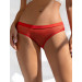 Трусики із дрібної сіточки StarNight з доступом ззаду, червоні, M-L