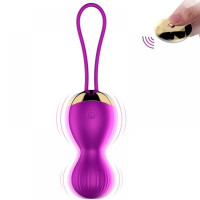 Вагинальные шарики Vibrating Silicone Kegel Balls USB 7 Function Фиолетовый