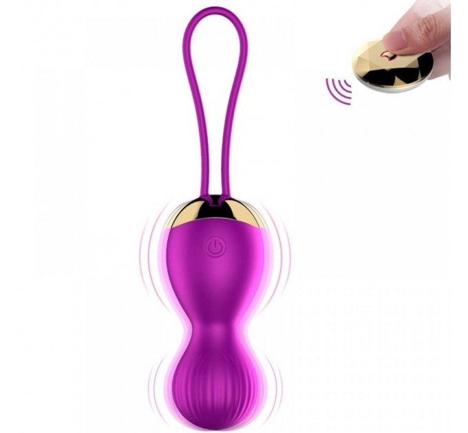 Вагинальные шарики Vibrating Silicone Kegel Balls USB 7 Function Фиолетовый