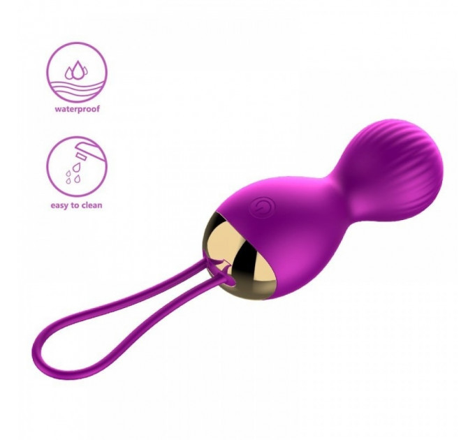 Вагинальные шарики Vibrating Silicone Kegel Balls USB 7 Function Фиолетовый