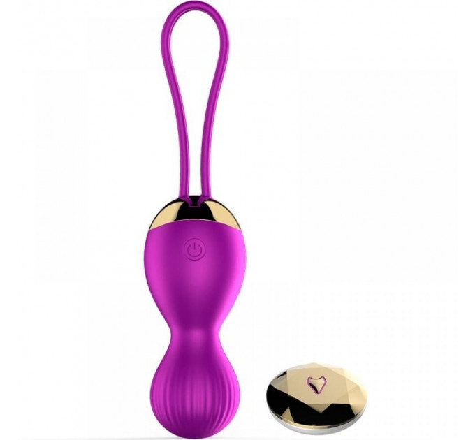 Вагинальные шарики Vibrating Silicone Kegel Balls USB 7 Function Фиолетовый
