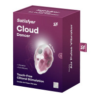 Вакуумно-імпульсний стимулятор для клітора Satisfyer Cloud Dancer, червоний