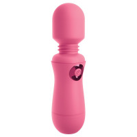 Вибратор микрофон Pipedream OMG! Wands #Enjoy, с гибкой головкой, розового цвета, 15 х 4 см