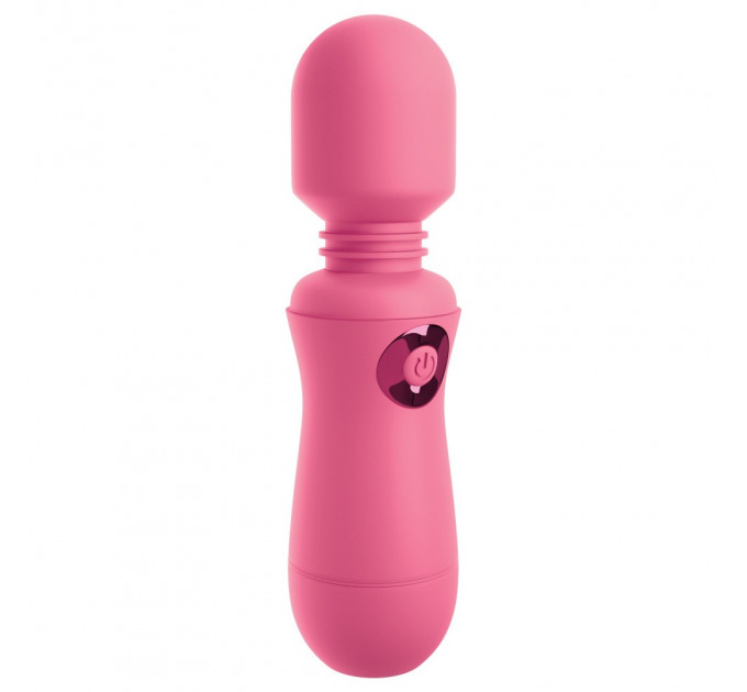 Вибратор микрофон Pipedream OMG! Wands #Enjoy, с гибкой головкой, розового цвета, 15 х 4 см