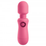 Вибратор микрофон Pipedream OMG! Wands #Enjoy, с гибкой головкой, розового цвета, 15 х 4 см
