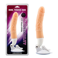 Вибратор реалистичный на присоске Chisa Real Touch XXX Adjustability Pitch Dildo, бежевый