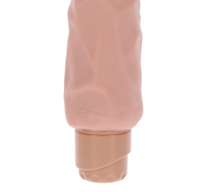 Вібратор реалістичний Toy Joy Dual Density Big Vibrator, бежевий
