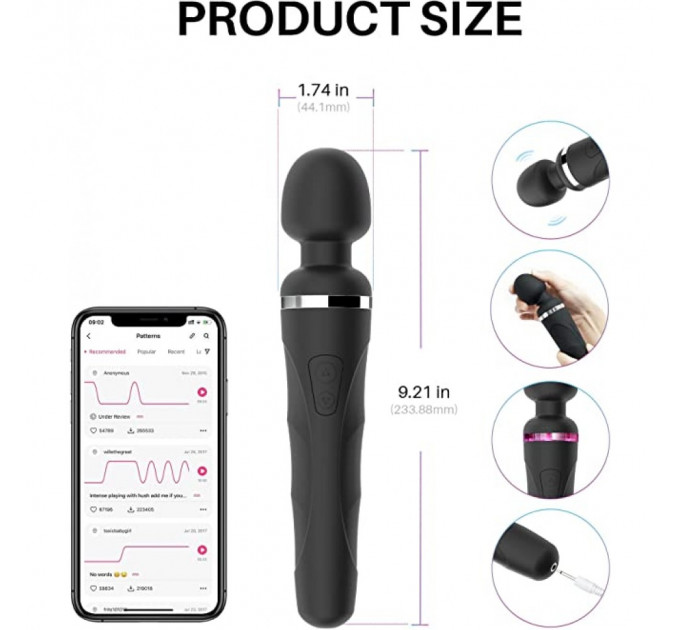 Вибромасажер микрофон с функцией управления смартфоном Lovense Domi 2