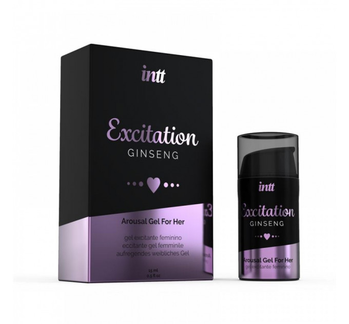 Возбуждающий гель с эффектом вибрации Intt Excitation, 15 мл