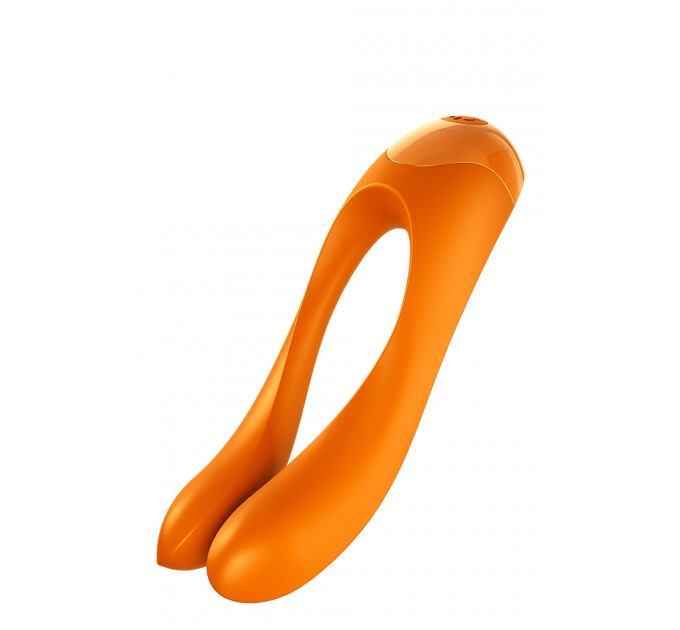 Универсальный мини вибратор Satisfyer Candy Cane orange