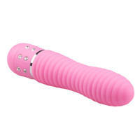 Вибратор ребристый Love Diamond Vibrator розовый, 11.4 см