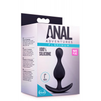 Анальний плаг ANAL ADVENTURES PLATINUM WAVE BLACK
