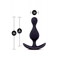 Анальний плаг ANAL ADVENTURES PLATINUM WAVE BLACK
