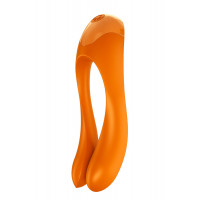 Универсальный мини вибратор Satisfyer Candy Cane оранжевый