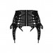 Пояс для панчіх спандекс гіпюр F143 Noir Handmade S