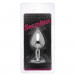 Анальная пробка Silver Metal Diamond Violetl, L