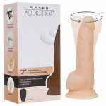 Реалистичный вибратор с ротацией, на присоске, с дистанционным пультом NAKED ADDICTION 7