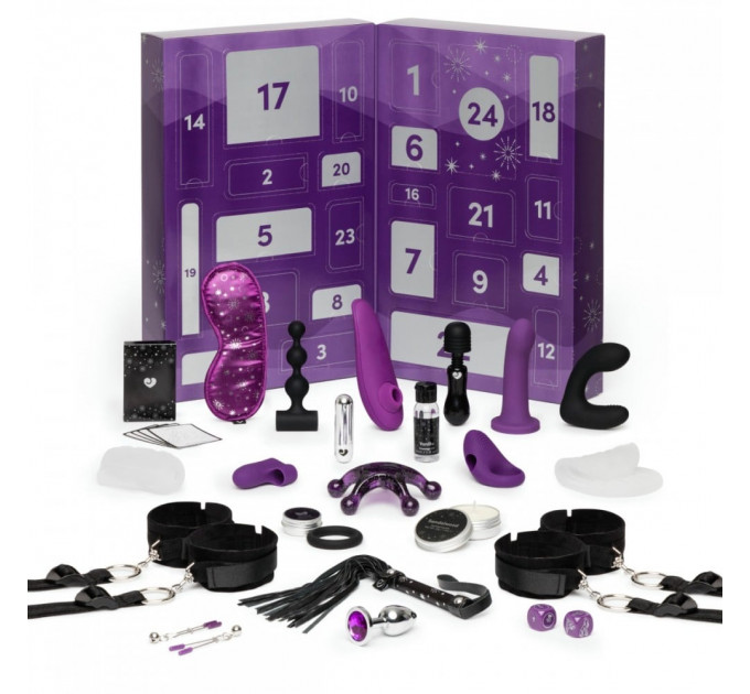 Адвент календар (24 предмета) Lovehoney Couple's Advent Calendar Фиолетовый