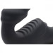 Женский вибрострапон Slim Rider Ribbed Ribbed Vibrating Silicone Strapless Strap On, черный