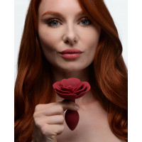 Анальна пробка силікон троянда Master Series Booty Bloom Silicone Anal Plug With