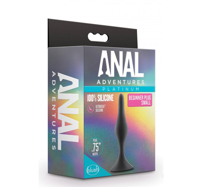 Анальная пробка , размер S ,ANAL ADVENTURES PLATINUM SILICONE