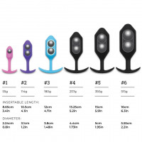 Анальна пробка із зміщеним центром ваги, S, B-vibe Snug Plug 1 рожева, 8.6 х 2.2 см