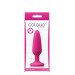Анальний корок силікон NS Novelties COLOURS PLEASURES SMALL PLUG PINK