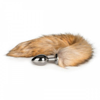 Анальная пробка M Silver с хвостиком с Easy Toys Fox Анальная пробка M Silver с хвостиком с Easy Toys Fox