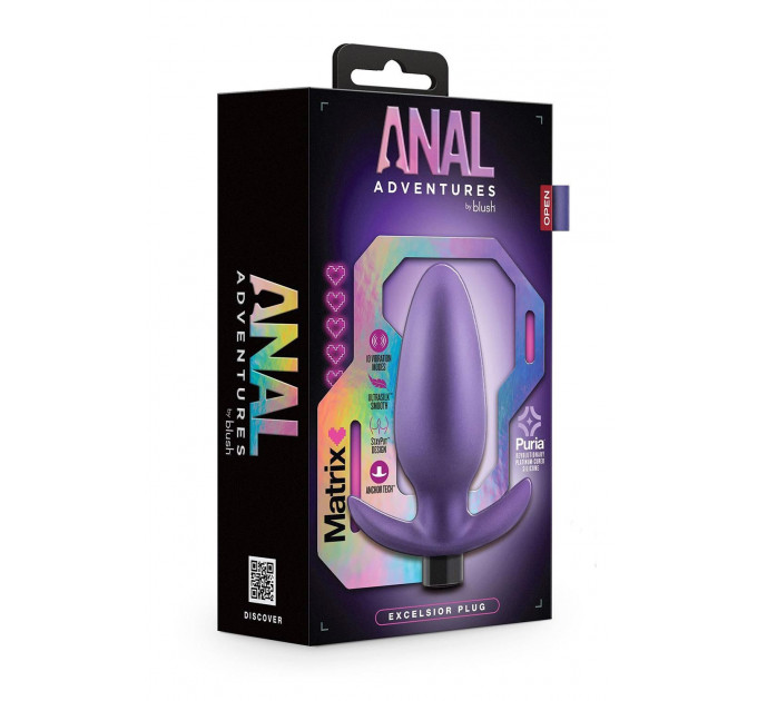 Анальний плаг з вібрацією ANAL ADVENTURES MATRIX EXCELSIOR PLUG