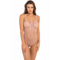Боди в сетку UNDONE SEE THROUGH BODYSUIT PINK, OS