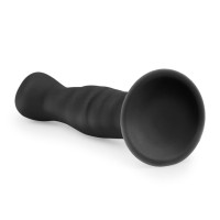 ET200BLK Фаллоимитатор на присоске Easytoys черный, 14.2 х 2.8 см