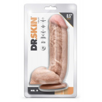 Фалоімітатор реалістичний на присосці Mr. D Blush, бежевий, 22 х 5 см