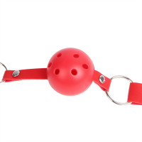 Кляп-кулька на ремінці Star Night, червоний, One Size