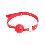 Кляп-кулька на ремінці Star Night, червоний, One Size